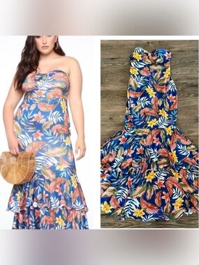 Fashion Nova Tropical Mermaid Style Dress